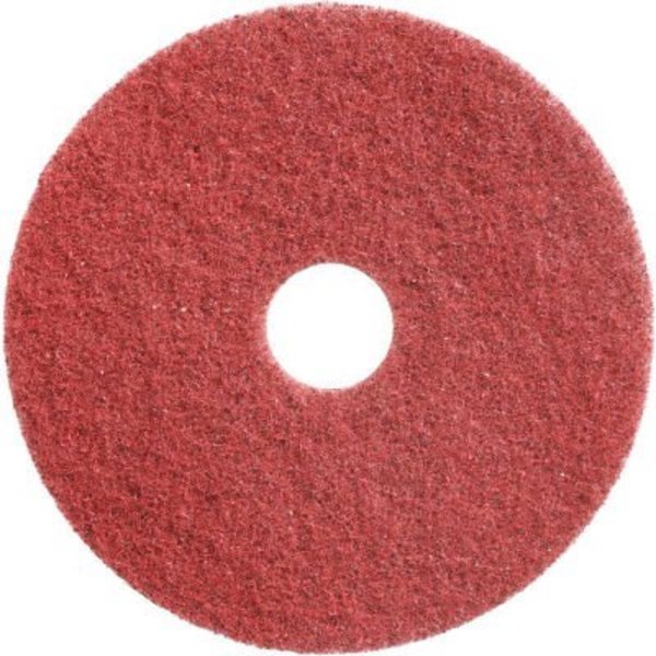 Americo Diamond Polishing 17in Scrubbing Pad, 400 Grit Red, 2 Per Case 435217